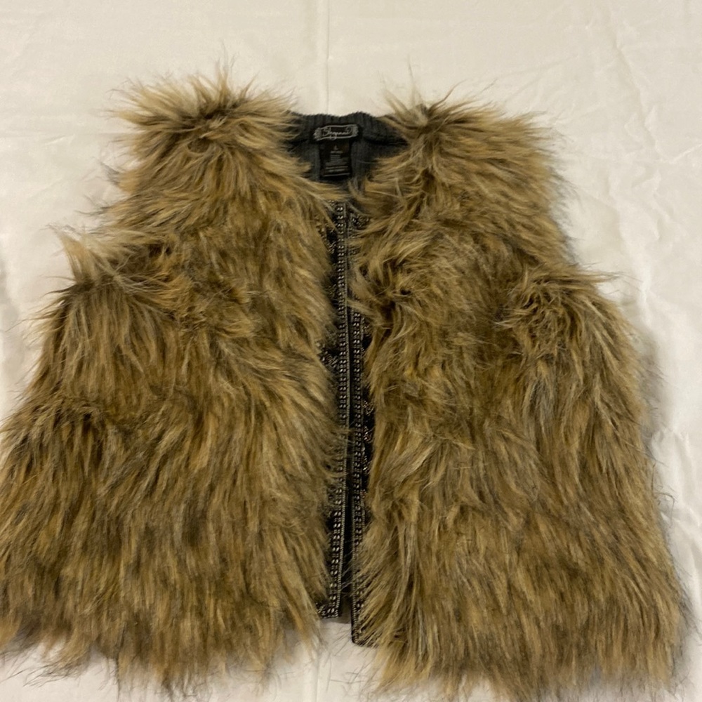 Boutique faux fur sweater vest